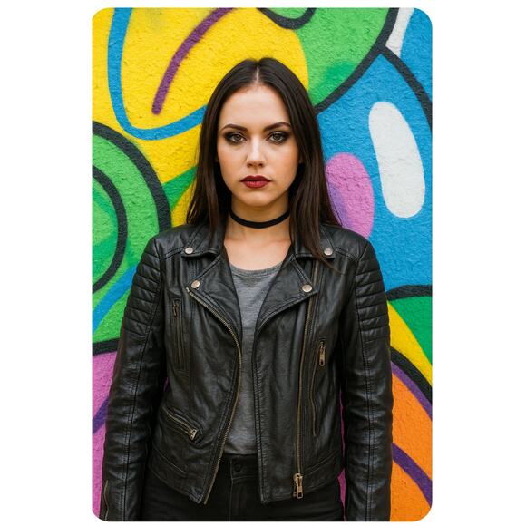 Blank NYC Vegan Leather Moto Biker Jacket - Size Small (2885)‎ - Picture 3 of 7